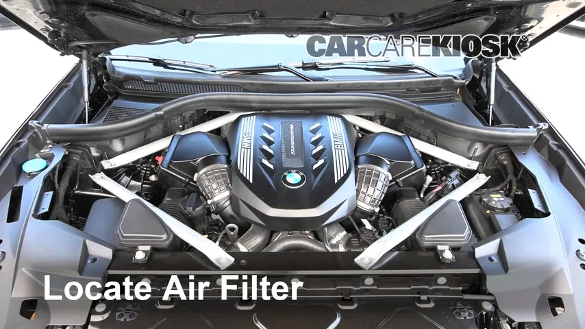 2021 BMW X5 M50i 4.4L V8 Turbo Filtro de aire (motor)